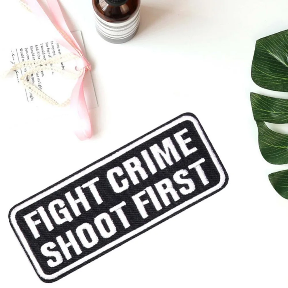 

DIY Black White Written Words Patch Embroidered Cute Badges Hippie Iron On Kids Patches For Clothes Stickers Badge Patches