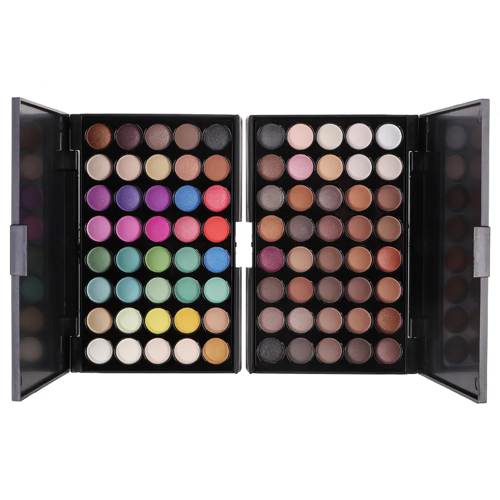 40 Color Pressed Eye Smokey Shimmer Eyeshadow Palette Silky Powder Eye