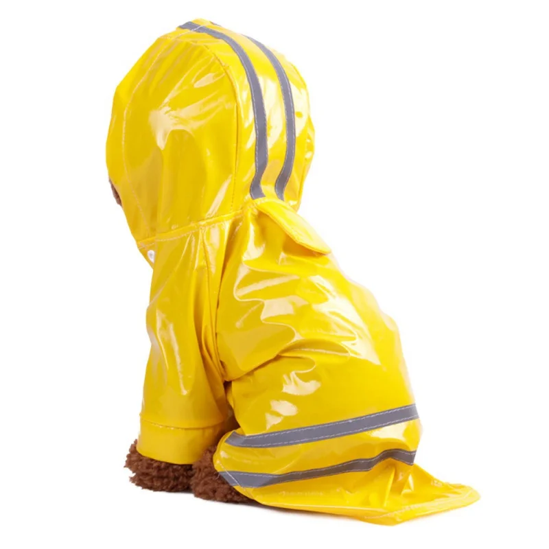 Летний открытый Щенок Pet плащ с капюшоном непромокаемая куртка PU плащ собака кошка одежда дождевая вода солнцезащитный крем холодная защита безопасный