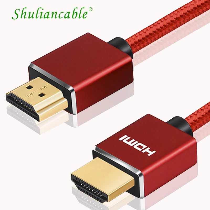 Shuliancable Высокоскоростной 1080P HDMI кабель 1 4 Штекерный позолоченный штекер для Apple TV