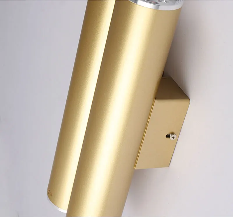 Northern Europe Wall Light Gold Tube Design Wall Lights LED Creative Gold Wall Lamp Loft Bedroom Corridor Bar Coffee Shop Light (16)