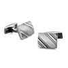 Novelty Hot selling cufflinks High quality Smooth stainless steel laser drawing design cuff links Wedding business Jewelley ► Photo 2/5