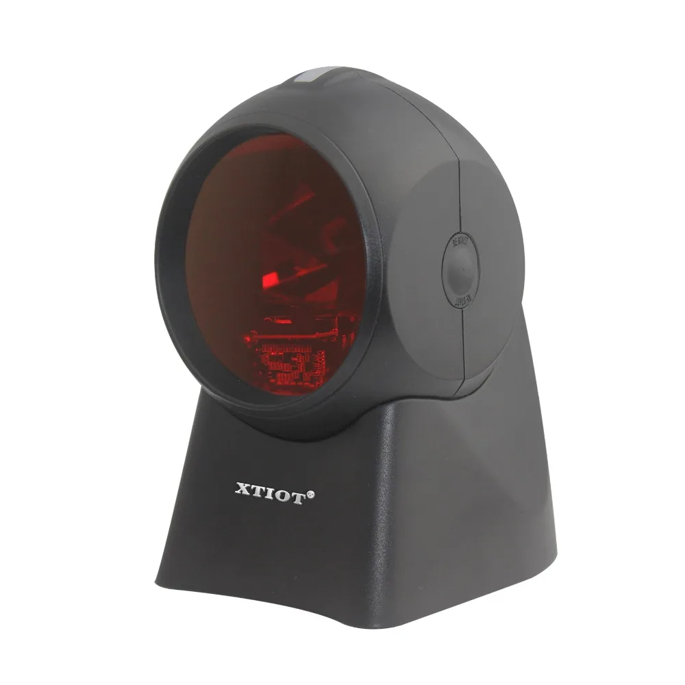 

XT7120 Omnidirectional Barcode Scanner Hands-Free Desktop High Speed 1D Laser Bar Code Reader with USB Cable for Supermarket
