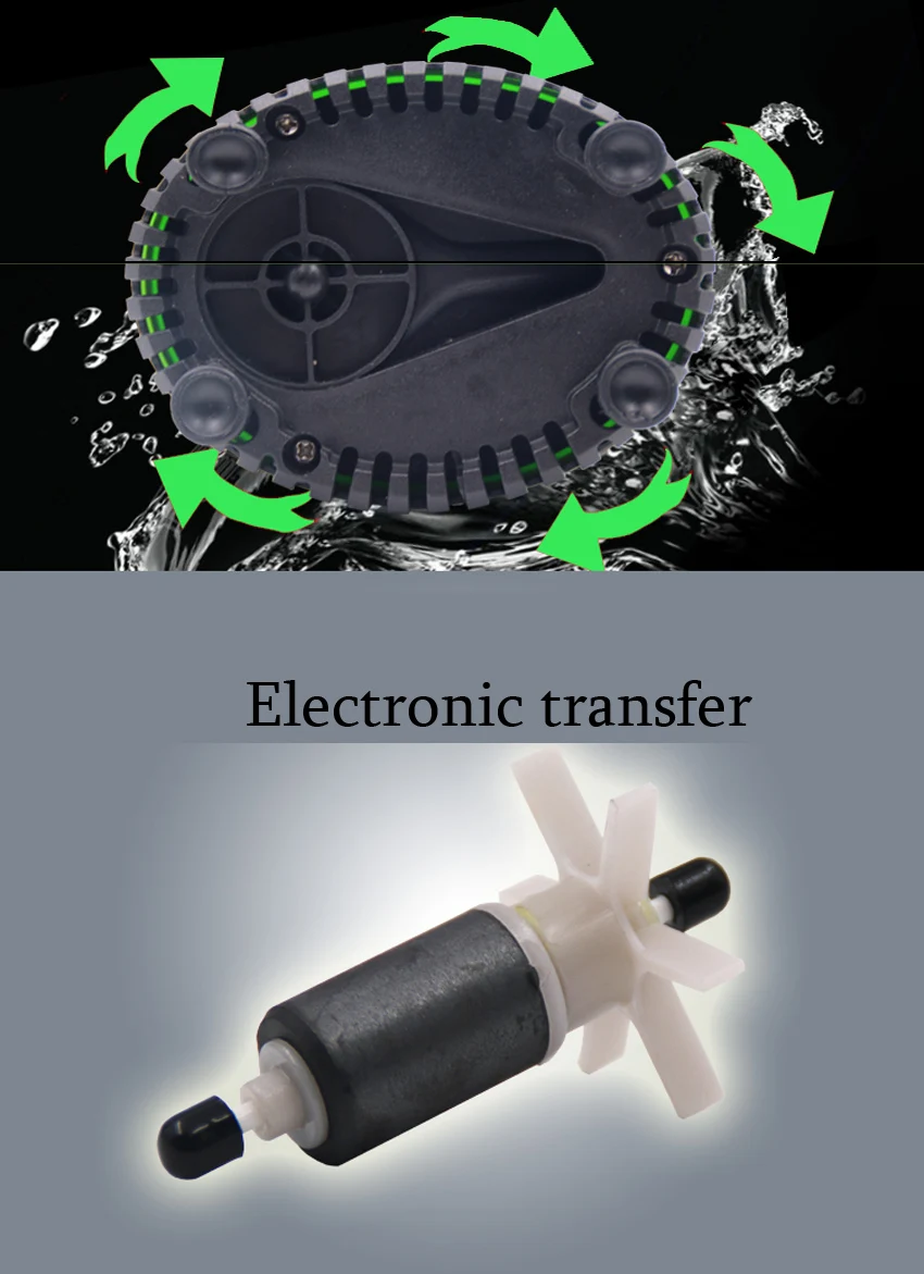 Fish tank submersible pump superquiet bottom suction pump small fish tank filter aquarium circulating faecal suction
