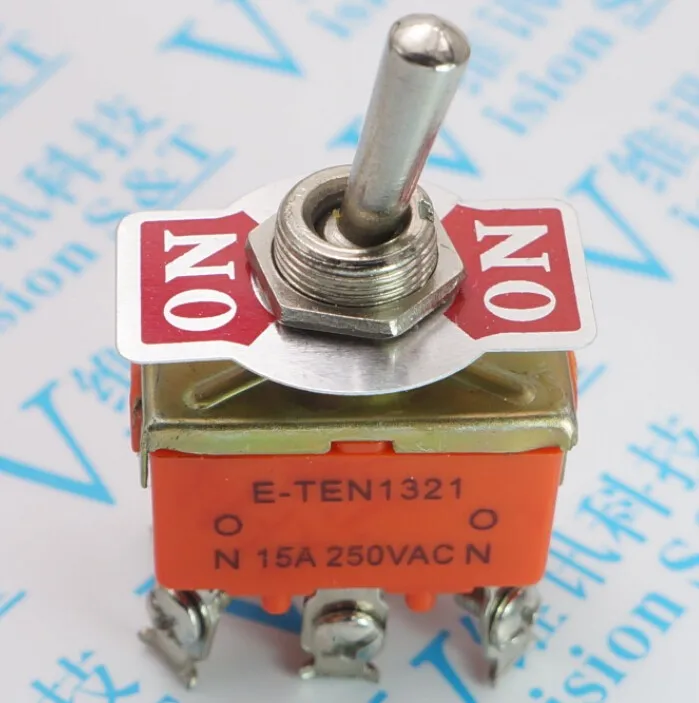 5pcs E-TEN1321 6 lioujiao two file 1321 toggle switch rocker ON-ON foot 2 gear head | Обустройство дома