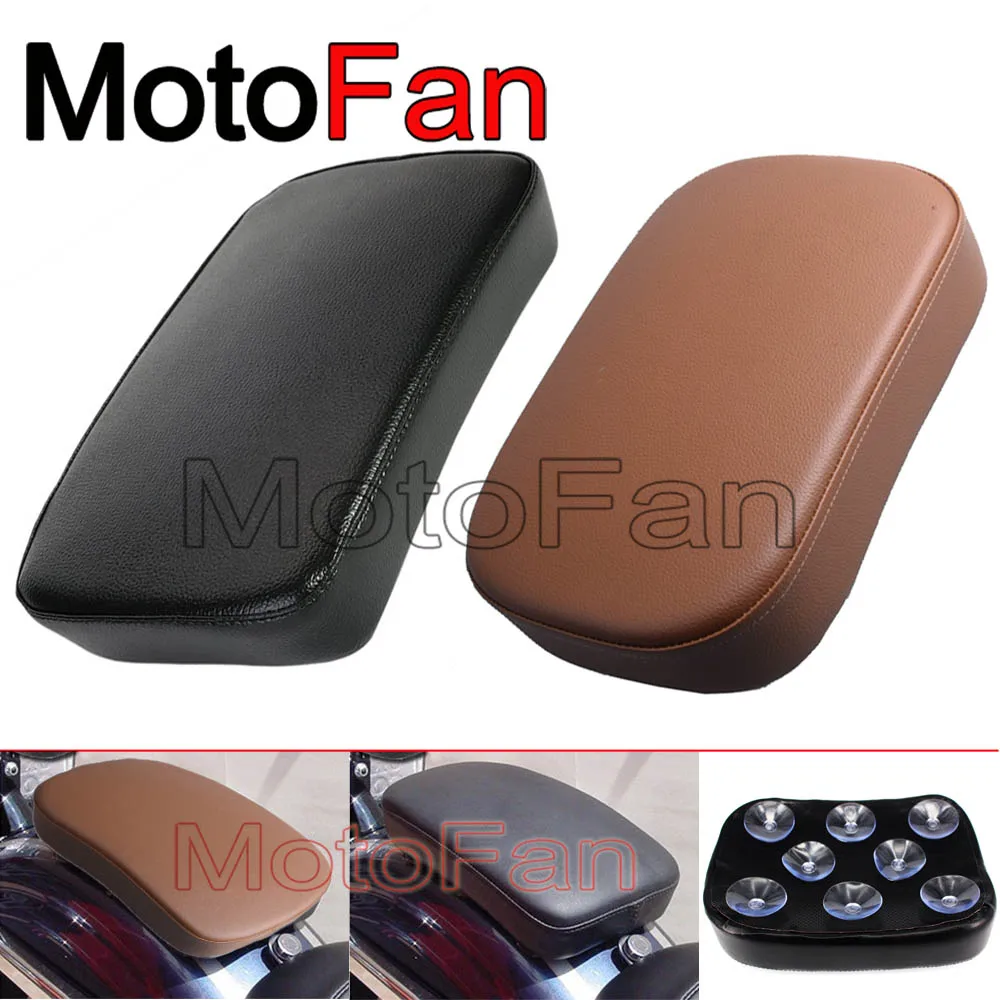 Custom Motorcycle Rear Seat Cushion 8 Suction Cup Pillion Pad 10X7 Inch