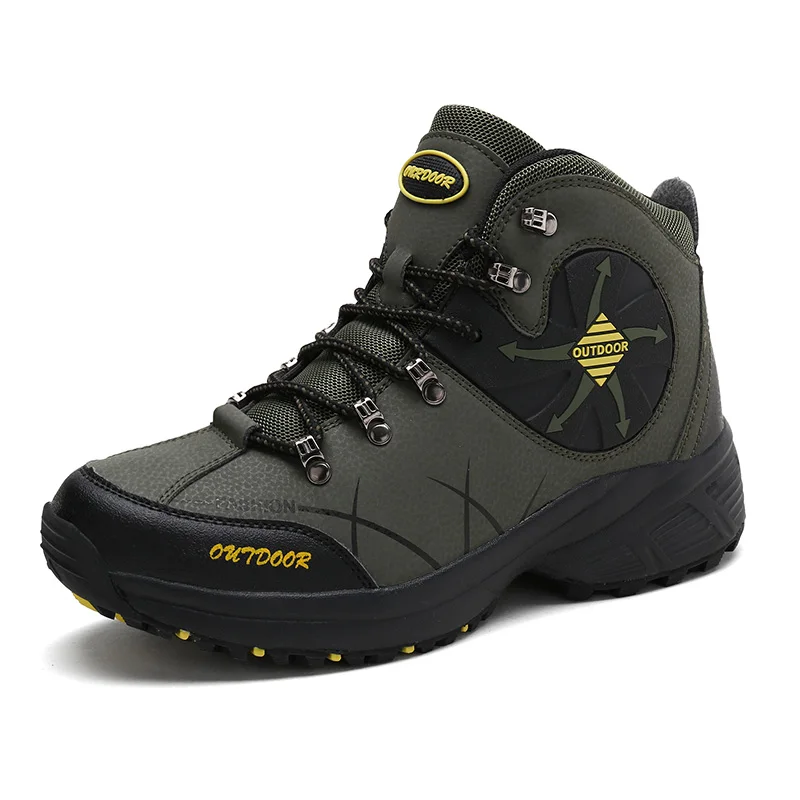 

Big Size 39-46 Brand Hiking Boots for Men Climbing Mountain Sneakers Waterproof Nonslip Trekking Shoes Man Outdoor Sport Shoes