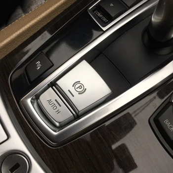 

Cardimanson Parking Brake Switch P Button ABS Chrome Trim Stickers Cover for BMW F10 F07 F01 X3 F25 X4 F26 F11 F06 X5 F15 X6 F16