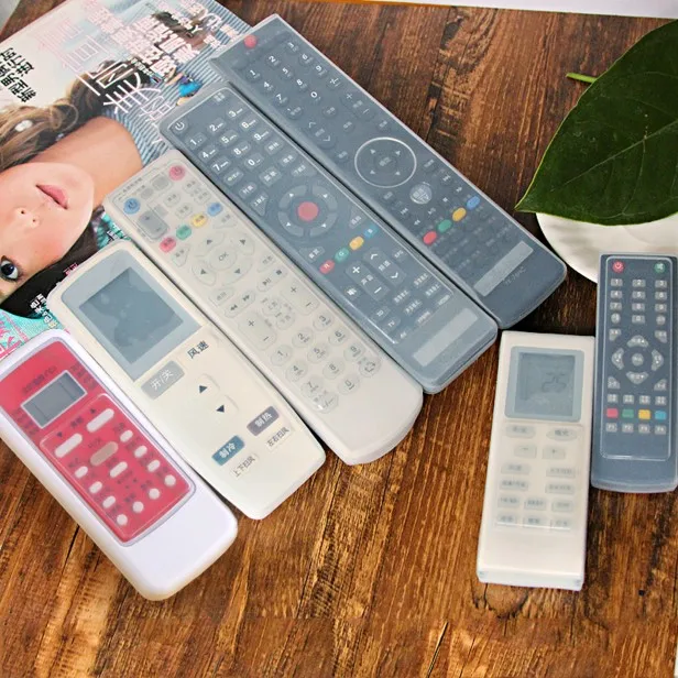 Silicone TV Air Condition Remote Control Protctive Case Waterproof Dustproof Protector Washable Storage Bag 1PC silicone remote case,silicone remote cover,silicone remote sleeve,remote controller cover,silicone case protector
