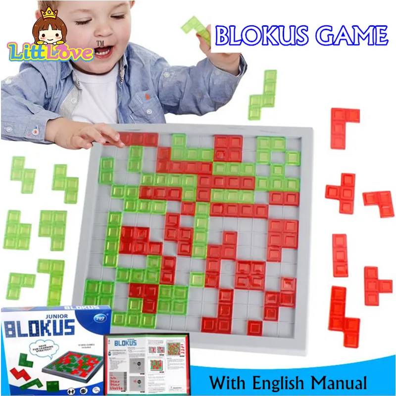 Littlove Blokus стратегических образовательных фантазии Игрушечные лошадки для Для детей Семья забавные Развлечения Настольные игры для Best подарки