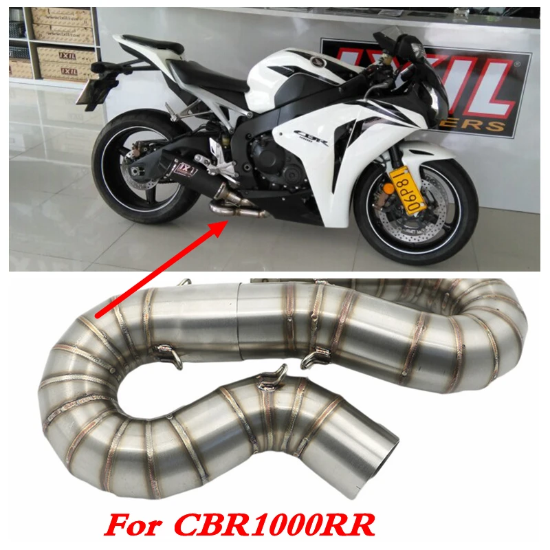 Глушитель для мотоцикла, средняя Соединительная труба для Honda CBR1000RR CBR 1000RR 2008 2009 2010 2011 2012 до, слипоны