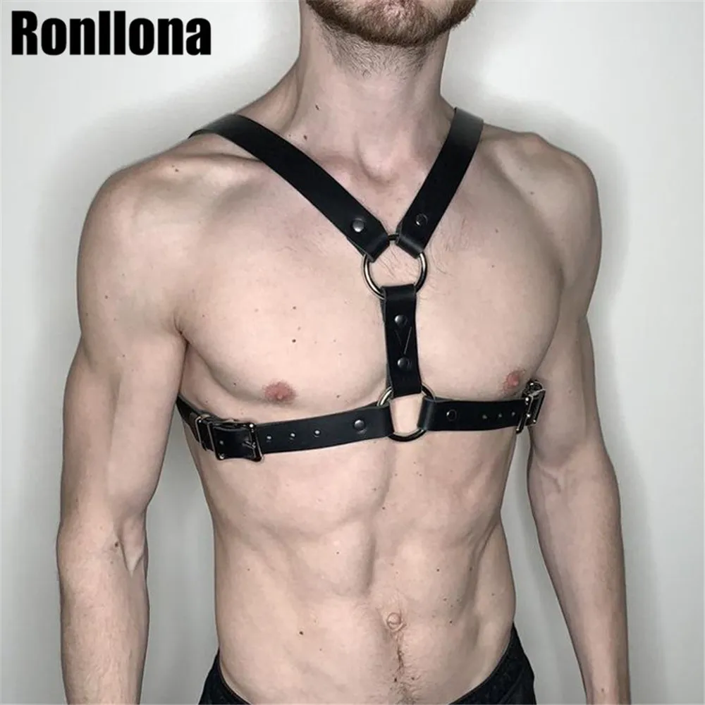  Leather Harness Belt For Man Body Cage Harness Garter gg Belt Lingerie Femdom Pastel Goth Bondage B