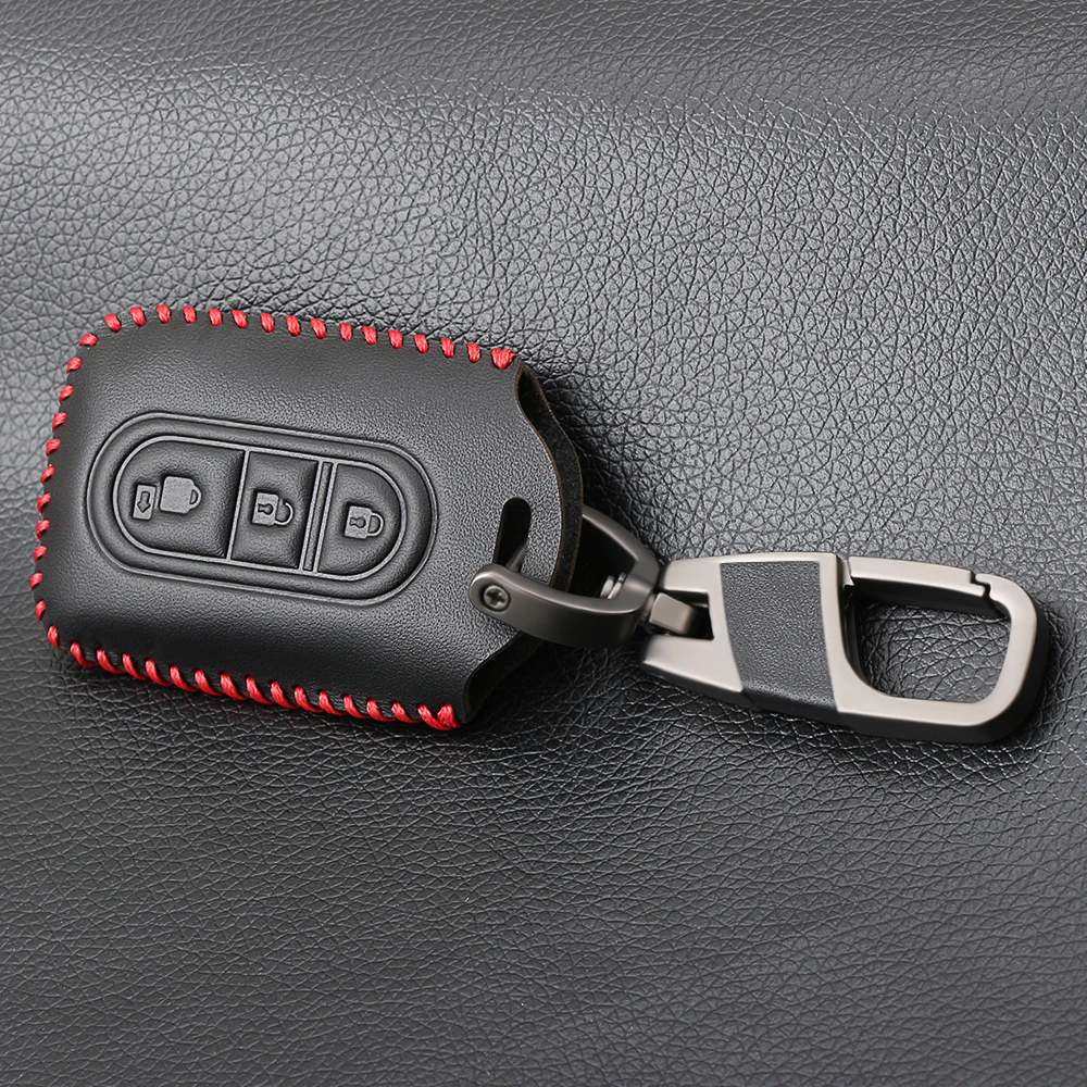 Автомобильный чехол для ключей Fob кожаный защитный Nissan NAVARA QASHQAI MICRA JUKE X Trail Duke 3