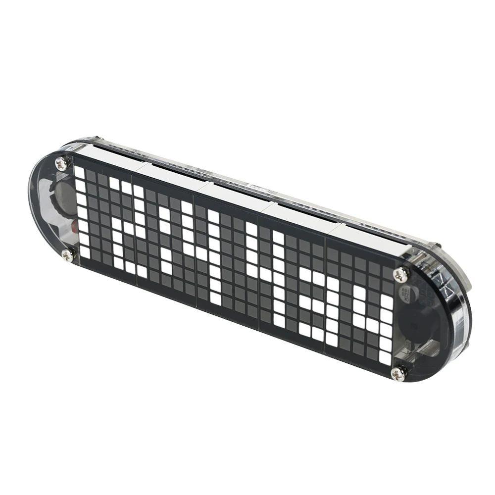 

DS3231 High Accuracy DIY Digital Dot Matrix LED Alarm Clock Kit with Transparent Case Temperature Date Time Display