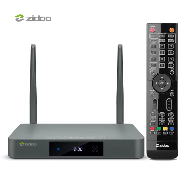 Zidoo X9S Телевизионная коробка Android 6.0 Четырехъядерный процессо HDMI 2.0 BT4.0 Телеприставки 4K HDR ИК-пульт Двухдиапазонный Wi-Fi 2G + 16G Медиаплеер IPTV