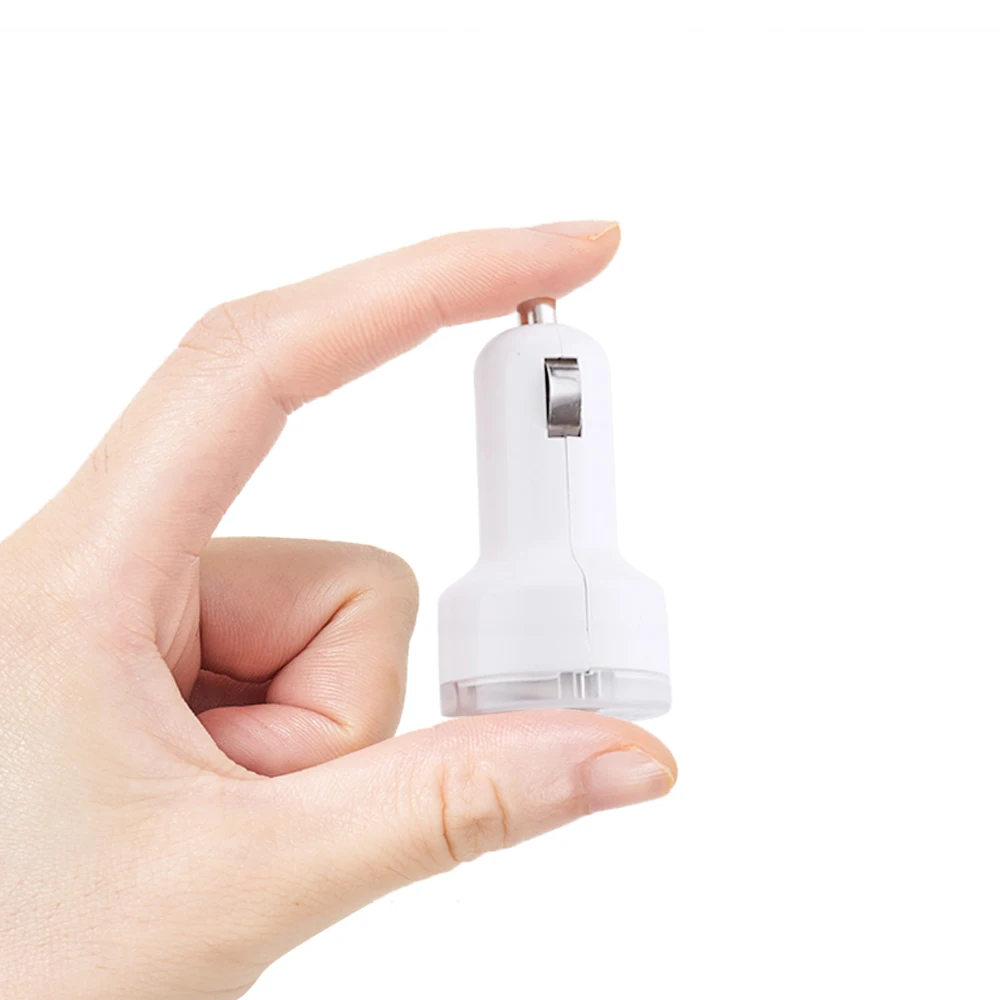 Автомобильный держатель для телефона на Зарядное устройство 2 Порты и разъёмы мини двойной Переходник USB для зарядки в машине 5V 2.1A 1A для iPhone samsung Galaxy Xiaomi в автомобиле зарядки универсальный