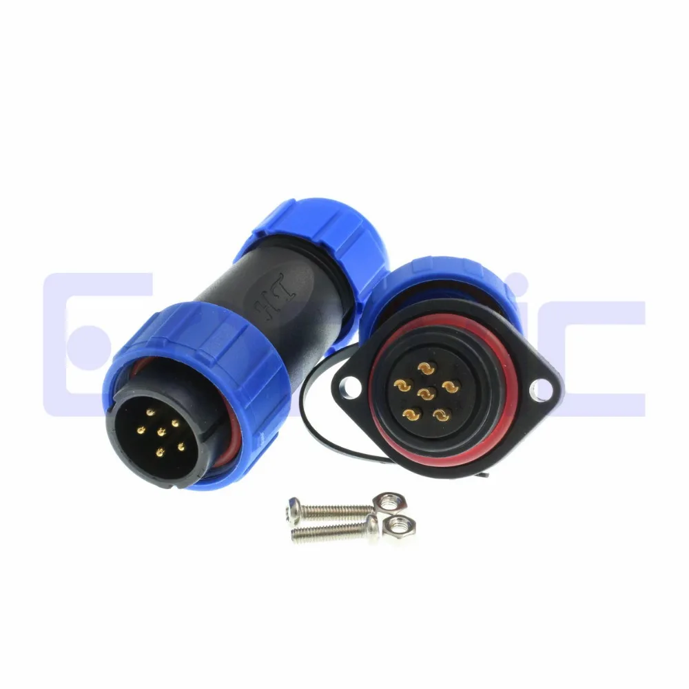 SP21 6 pin waterproof socket ,automotive wiring plugs,LED Plastic