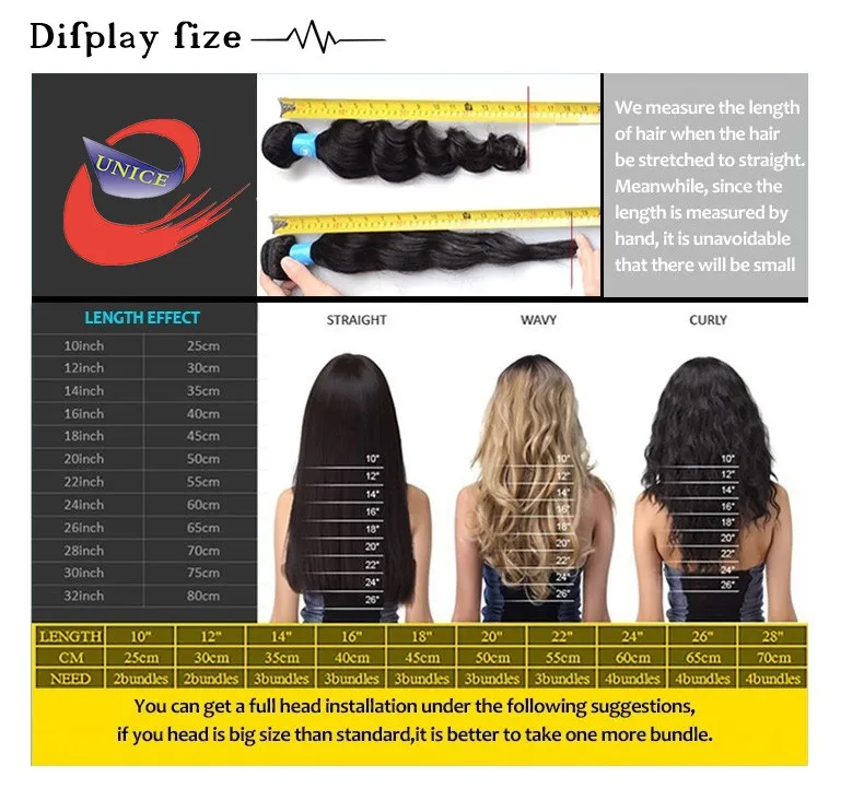 Ombre Tecer Extensões de Cabelo Feixes de