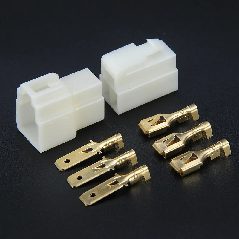 Комплект электрических разъемов 6 3 мм P pin|connector kit|6.3mm connector6.3 connector |