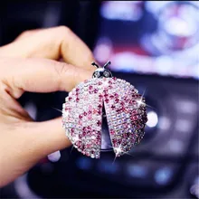 Mr Tea Симпатичные алмаз освежитель воздуха Божья коровка украшения духи Vent клип автомобильный интерьер аромат существенный диффузор очиститель