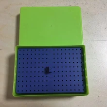 A0289 160 отверстия стоматологический Алмазный держатель Бора автоклавная коробка эндодонтическая стерилизационная коробка Стоматологический Скейлер наконечники боры endo box