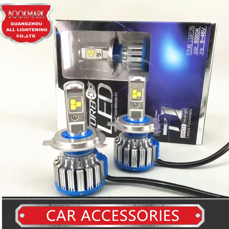 Led Auto Headlamp 9004 HB1 80W 8000LM/set High Low Beam Turbo Leds Car Headlight DRL Main Light 6000K White Light Bulbs one set 9004 cree led headlight conversion kit high low beam hb2 auto car moto car styling led headlamp driving lamp bulbs white