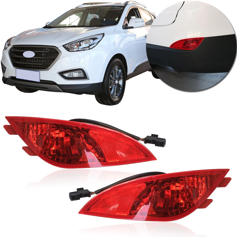 

CAPQX For Hyundai IX35 2010 2011 2012 2013-2015 Rear bumper Fog light brake light fog lamp tail light with bulb 92405-2Z300