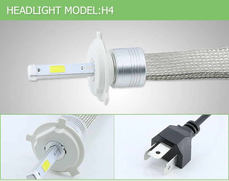 2x Светодиодные Автомобильные H1 H3 H4 HB2 9003 led H7 H8 H11 H9 9004 HB1 9005 HB3 H10 9006 HB4 9007 9008 H13 лампа фары DRL Противотуманные фары@ 12В 24В