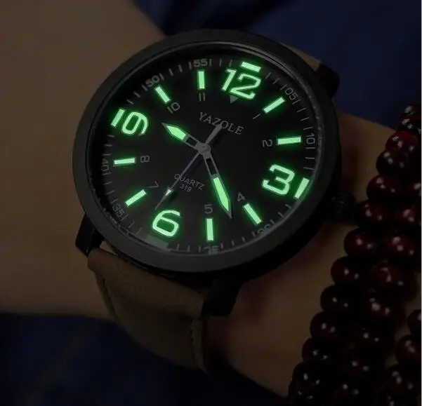

YAZOLE Luminous Watches Men Watch Top Brand Luxury Famous New 2016 Wristwatch Male Clock Quartz Wrist Watch Fashion Quartz-watch
