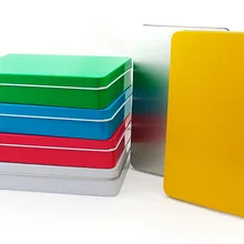 19*13*3,5 см прямоугольная коробка для хранения конфет Подарочный чехол жестяная коробка для открыток визитная карточка