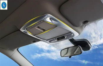 

Yimaautotrims Auto Accessory Front Row Roof Reading Lights Lamp Frame Cover Trim 2 Color For Renault Kadjar 2016 2017 ABS