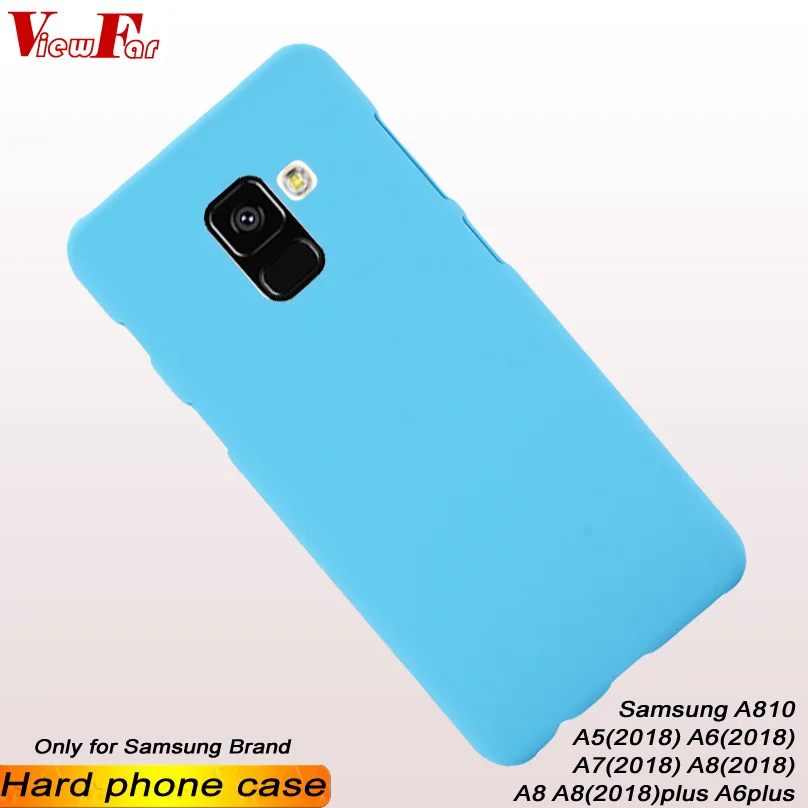 

ViewFar Multi Colors Case For Samsung Galaxy A810 A5 A6 A7 A8 2018 Plus Matte Cover A8plus A6plus Hard Thin Plalstic Phone Cases
