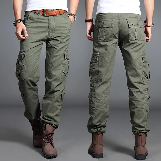 Hot Sale Men's Cargo Pants Casual Mens Pant Multi Pocket Military ...