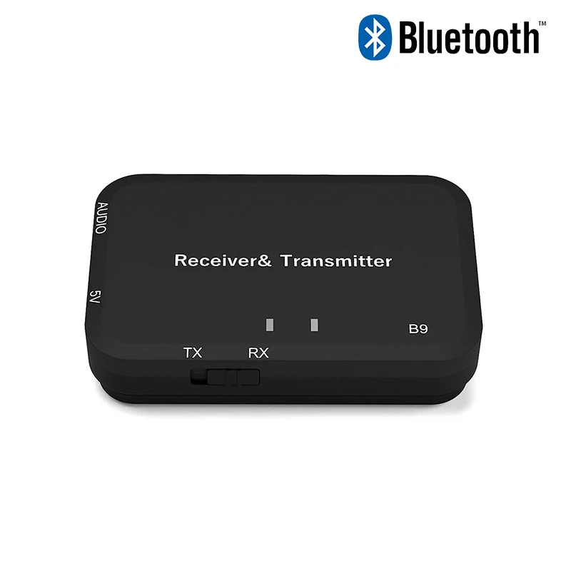 

B9 TX RX 2 in 1 Wireless Receiver Mini Portable Bluetooth Transmitter Adapter 3.5mm Audio Music Transfer for TV PC CD Headphones