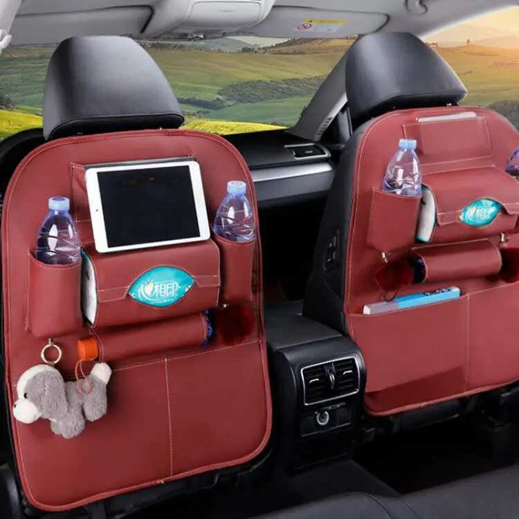 Back Seat Organizer with Tray For Cars Travel Storage Bag