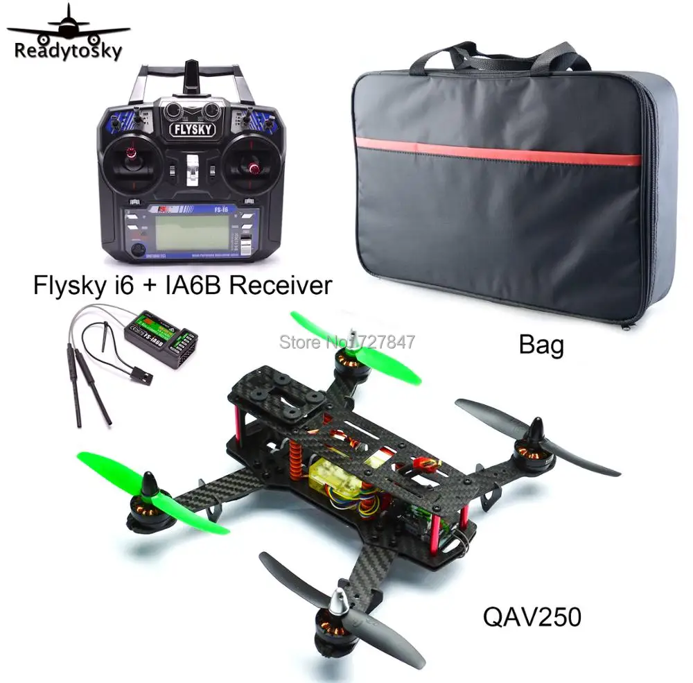 RC Plane ZMR250 Carbon Fiber CC3D MT2204 2204 2300kv Motor Littlebee 30a-S ESC Flight Control Flysky FS-i6 For QAV250 210