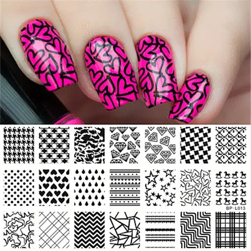 BORN PRETTY Nail Art шаблонные штампы пластина Весенняя серия цветок Прямоугольник маникюрная пластина с изображениями для нейл-арта - Цвет: 19368