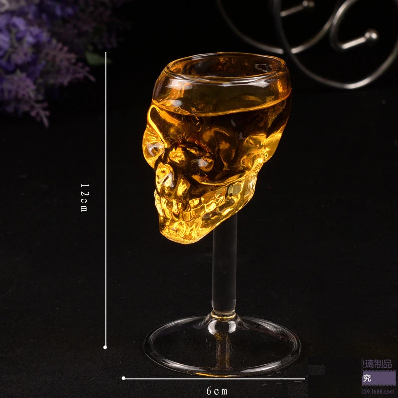 XUNZHE 75 мл череп бокал для вина прозрачный стакан для виски пивной стакан, бокал для красного вина