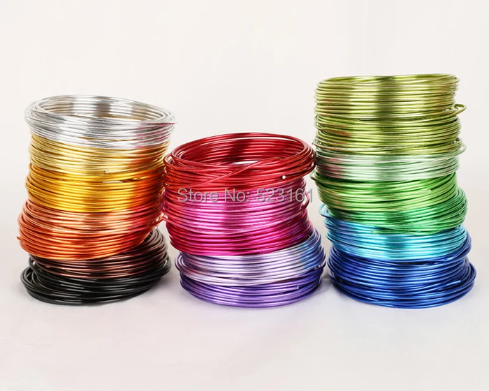Проволока для поделок из анодированного алюминия 2 0 мм цветная проволока в