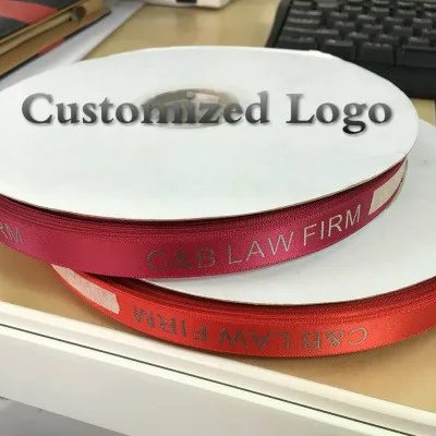 

2rolls 200yards a lot Custom Logo DIY satin ribbon belt flat font/3D printing/Iron Gold Wedding & Personalized GIFT PACKING