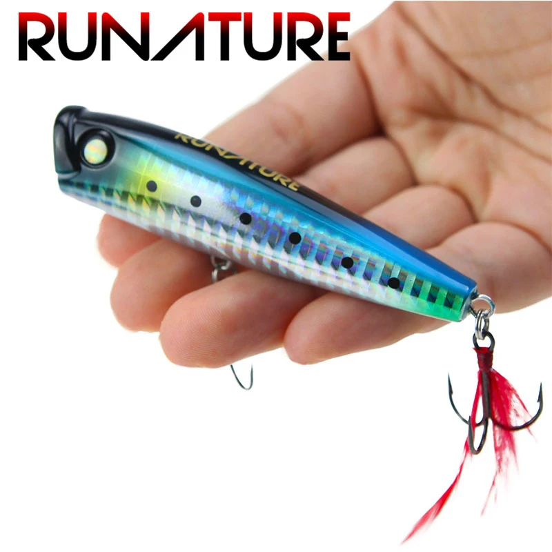 85mm 15g Artificial Bait Surface Poper Carp Fishing Floating Bait Sea