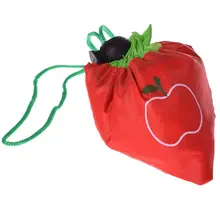 1 шт. многоразовая складная сумка для покупок с яблоком, складные эко нейлоновые сумки, сумка-переноска, Экологически чистая Сумка-тоут