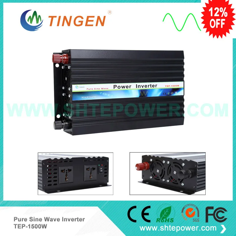 

Free Shipping 1500W dc 24V to ac 230v pure sine wave car power inverter