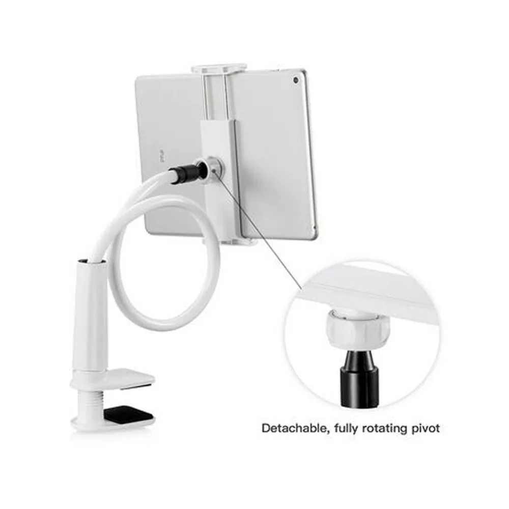 Portefeuille Gooseneck For iPhone 7 6S Holder iPad Stand Cell Phone Clamp Bracket 4 10.6 Inches 360 Degree Rotating Flexible Arm (5)
