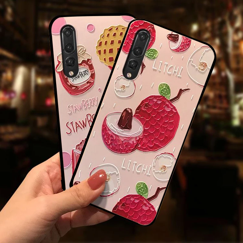 

Summer 3D Relief Silicon Case For Huawei Mate 20 Pro P20 Pro Lite P30 P9 P10 mini P Smart 2019 TPU Soft For Huawei P30 Pro Cover