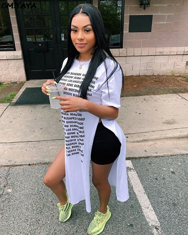 side split maxi shirt