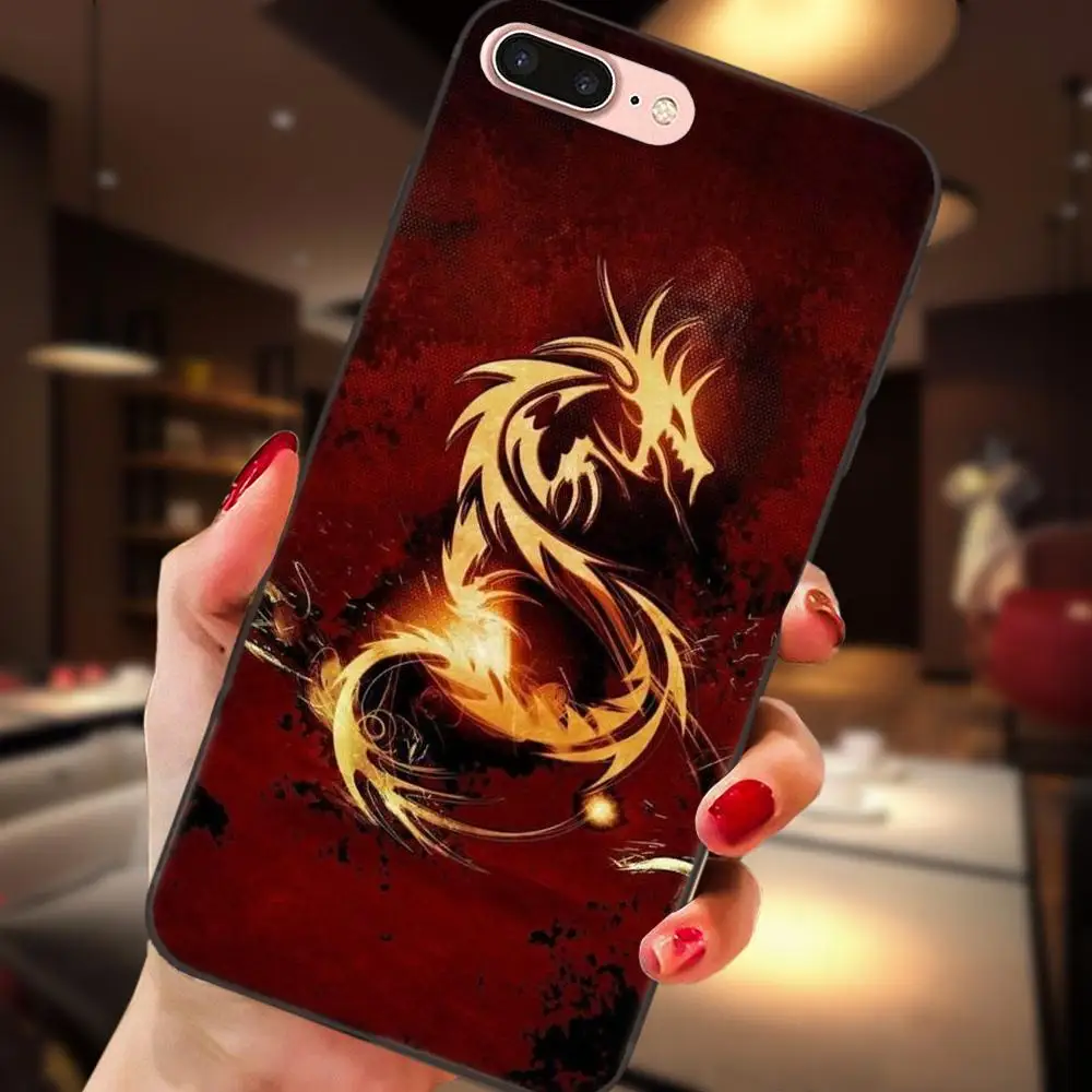 Популярный чехол для Apple iPhone 4 4s 5 5S SE 6 S 7 8 Plus X XS Max XR God чудовище Дракон