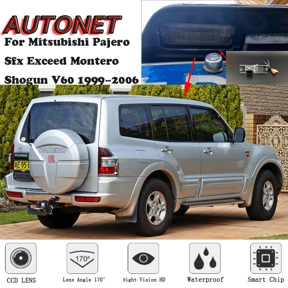 Автоматическая камера заднего вида для Mitsubishi Pajero Sfx Exceed Montero Shogun V60 CCD ночное
