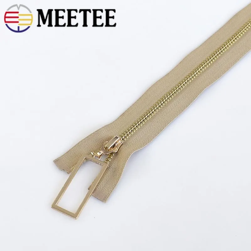 Meetee 80 см 100 5 # Двойные ползунки Металлические молнии Open End DIY молния для шитья
