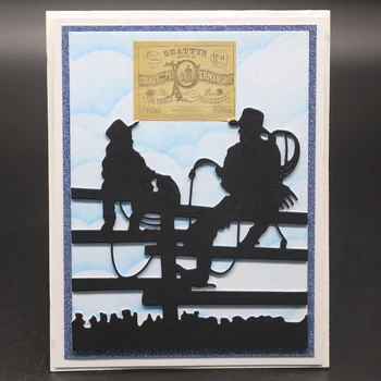 

2019 New Design Craft Metal Cutting Dies cut die 10x9.1CM fishing chat scrapbooking Album Paper Card Craft Embossing Die Cuts